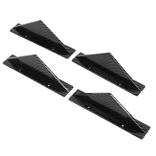 Svart Universal Rear Bumper Lip Diffuser Kit - Förbättra din bils stil med denna modifierade bakre stötfångarspoiler