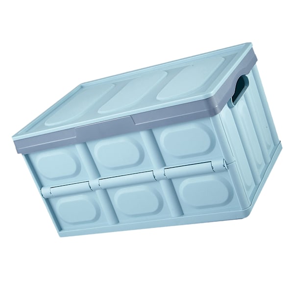 Auton tavaratilan säilytyslaatikko Taitettava järjestäjä Suuri kapasiteetti ABS-kotelo Kotitaloudelle Garagelle Sininen 39x26.5x22cm / 15.35x10.43x8.66in