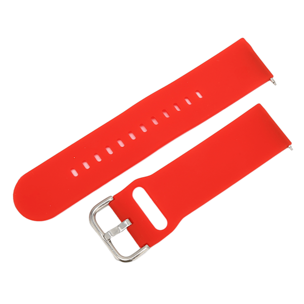 22mm Bløde Silikon Hurtigudløsningsremme til Huawei Watch 3/GT 3/2 Justerbar Silikon Urrem Rød