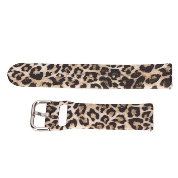 Bløde Silikonremme til Amazfit GTR 3 22mm Justerbare Hurtigudløsnings Silikonarmbånd Leopard Print