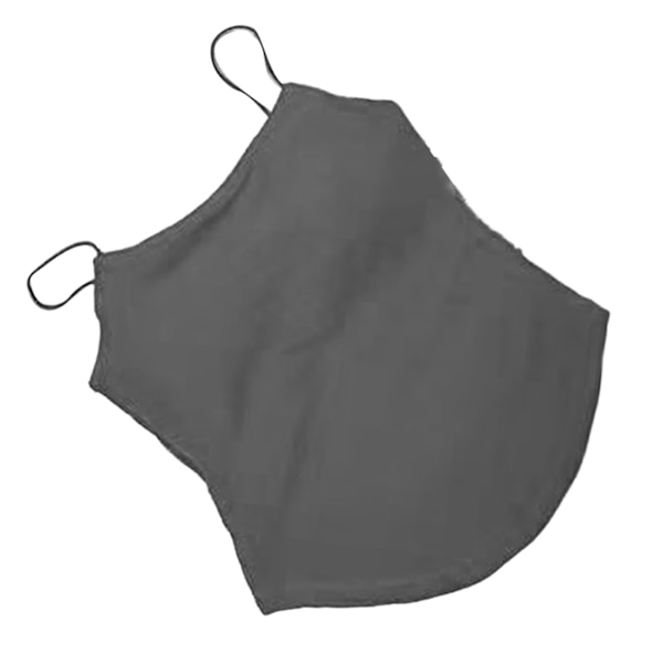 Dame Tanktop Spaghettistropper Rygfri Slim Fit Bomuldspolstret Tanktop til Sommerbrug Grå Fri Størrelse (40‑62,5 kg / 88‑138 lb)