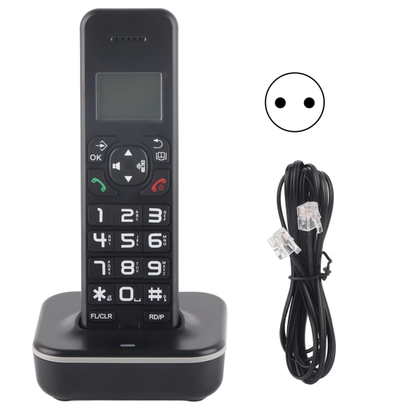 D1102B Digital trådlös handhållen telefon Handsfree telefon för hemmet 100-240VEU