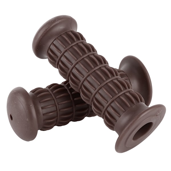 Motorsykkel Gummi Håndgrep Universelle Håndstanggrep Motorsykkelstyre 22‑25mm Mørkebrun