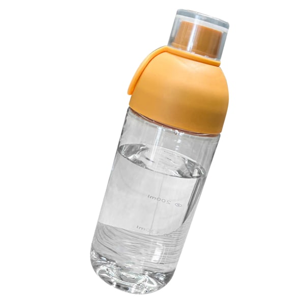 PC Vandkop Høj Temperatur Modstandsdygtig Håndholdt Bærbar Kop Hjem Udendørs Vandflaske med Skala Filter Orange