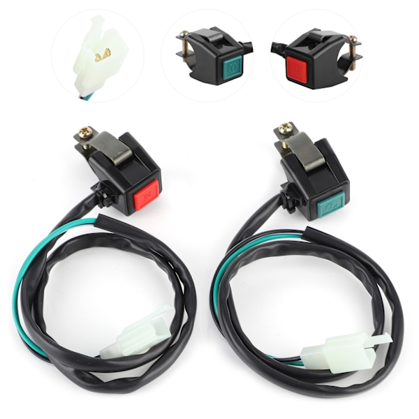 Universal Motorcykel Starter Kill Switch Styr Tænding Dobbelt Knap 22mm Passer til Yamaha ATV Dit Bike