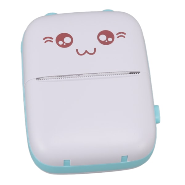 Mini Termisk Printer Bærbar Hjælp Læring Mange Videnspunkter Lomme Mini Printer til Skoleartikler Hvid Grøn