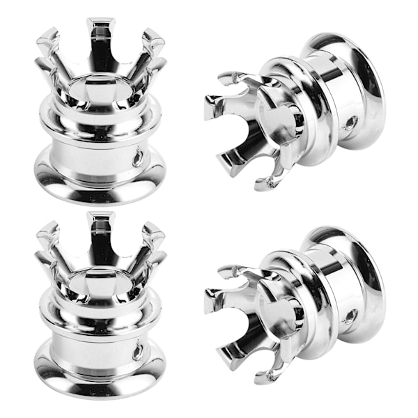 4 stk. motor skruehætte dæksler krone styling passer til XL883/Big Twin 1340 Evo/Twin Cam modeller galvanisering