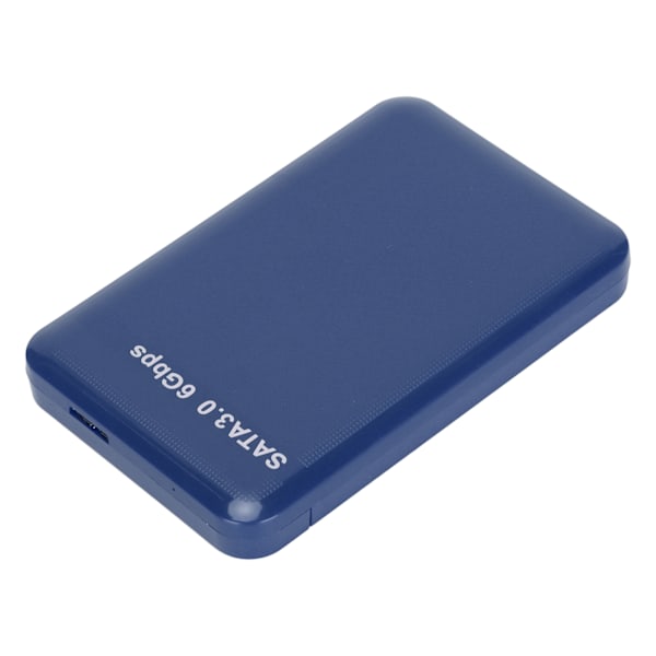 Ekstern HDD Kabinet 2.5in USB3.0 SATA3.0 Plug and Play HDD Kabinet Understøtter 3TB Kapacitet med LED Indikator til Windows Blå