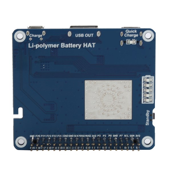 Litiumbatteri-udvidelseskort med indbygget beskyttelseskredsløb til Raspberry Pi SW6106 5V