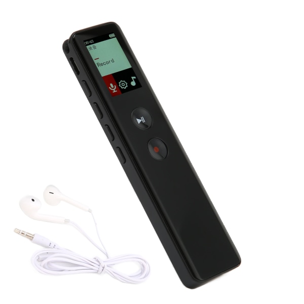 Digital stemmeoptager Mini bærbar USB genopladelig lydoptagelsesenhed med WMA MP3-afspiller 8GB