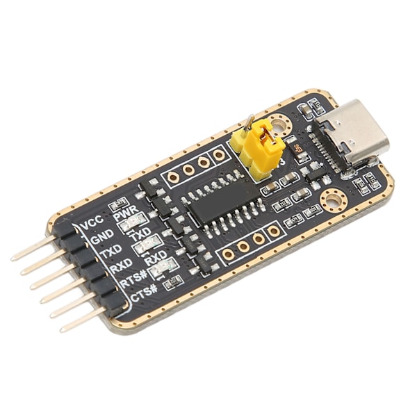 USB - UART Ttl -sovitin, tyypin C liitäntä, CH343G-sirulle, ylijännitesuojaus, 6PN-sarjamuunninmoduuli Winille