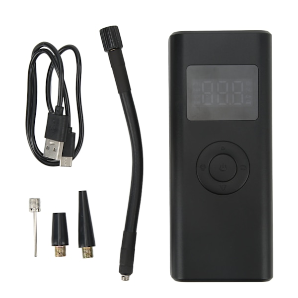 Dekklater for dekk, trådløs LED digital skjerm, bærbar USB-C-lading, 150 PSI, kraftig dekkpumpe for motorsykler
