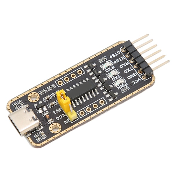 USB - UART Ttl -sovitin, tyypin C liitäntä, CH343G-sirulle, ylijännitesuojaus, 6PN-sarjamuunninmoduuli Winille