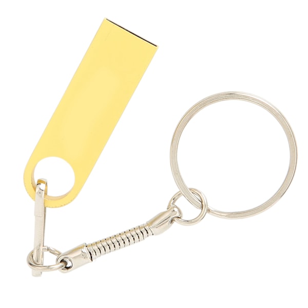 USB Flash Disk Usb2.0 TypeC Mobiltelefon Computer Dobbelt Brug U Disk Højhastigheds Flashdrev med nøglering (128GB Guld)