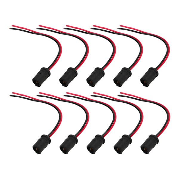 10 stk. T10 W5W LED Sokkelholder Pære Udvidelsessokkel Lampe Pæreholder til Bil Motorcykel