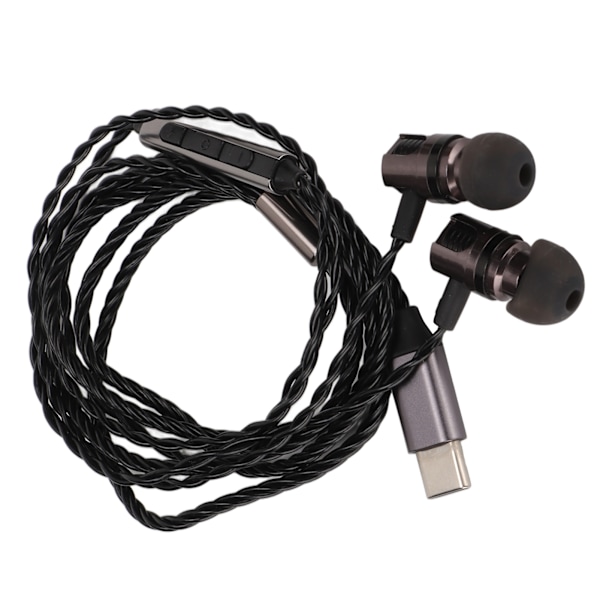 Monitorikuulokkeet HiFi Stereo Type C Langalliset DAC-kuulokkeet mikrofonilla muusikoille ja audiofiileille