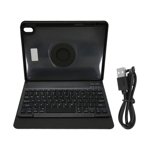 Case Avtagbart roterbart case Trådlöst Bluetooth case med tangentbord för Air4 Air5 10.9in svart