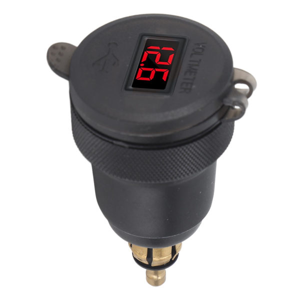 USB Billader QC3.0 PD Port Hurtiglading Strømadapter Lader for 1 2 3 Serie DC12 til 24V EU Grensesnitt Rød