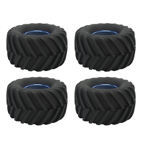 4 stk. 1/10 skala Monster Truck Dæk RC Bil Dæk og Hjul til 1/10 Fjernstyret Bil