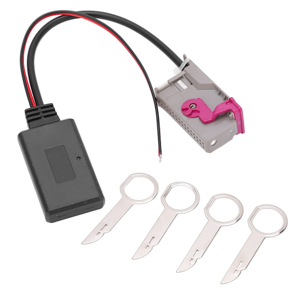 Bluetooth 5.0 32-pin trådløs radio stereo AUX adapterkabel erstatning for A3 A4 A6 A8 TT R8 RNS‑E navigasjon