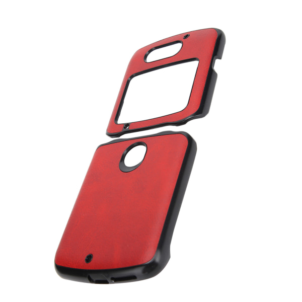 Mobiltelefon Beskyttelsesveske Støtsikker telefonskinndeksel for Motorola Razr 5GRed