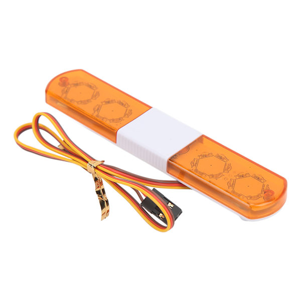 RC LED -poliisivalot Simulointisuunnittelu 4 Tilaa RC Poliisi Valaisin LED Hälytysvalo 1/8 1/10 RC Autoille Keltainen