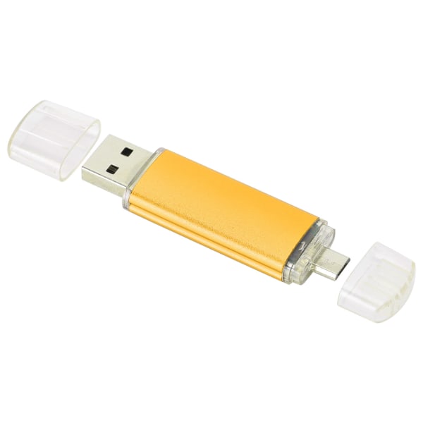 2 i 1 USB -minne OTG U Disk Store Foton Videor Musikfiler Memory Stick Golden8GB