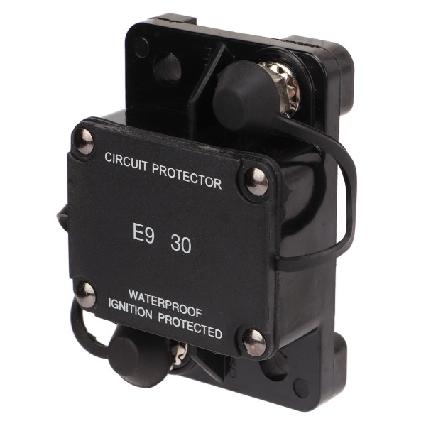 Automatisk tilbakestillingsbryter 32V 30A 1/4in Bolt IP67 Beskyttelse Brannsikker for Lastebiler Busser Bobiler Batteri
