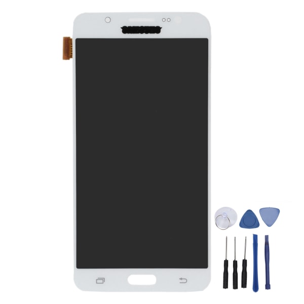 Skjermbytte LCD-skjerm Skjerm Touch Digitizer-enhet for Samsung Galaxy J710White