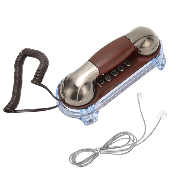 Retro fast telefon med sladd för hemtelefon Väggfäste blixttelefon för hemskola kontor fabrik hotell kobolt nickel