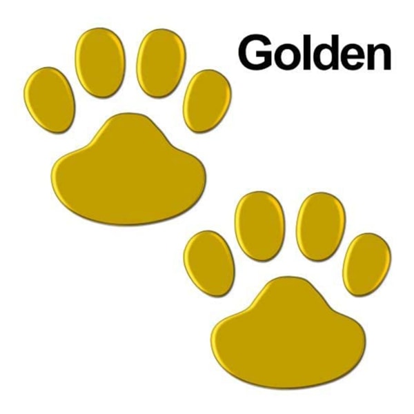 2 stk/sett Bilklistremerke Kult design Paw 3D Animal Dog Foot Prints Footprint Decal Bilklistremerker
