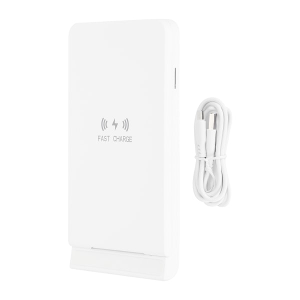 H1 trådløs 15W hurtiglader vertikal sammenleggbar telefon trådløs lader for IOS/ Xiaomi/ HUAWEIWhite