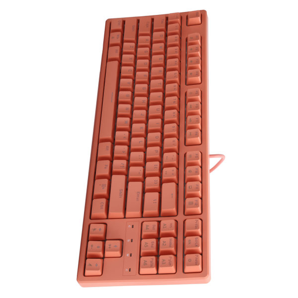 Daidai computertastatur med ledning, mekanisk rød skaft 87-taster STK130 til Game OfficePeach