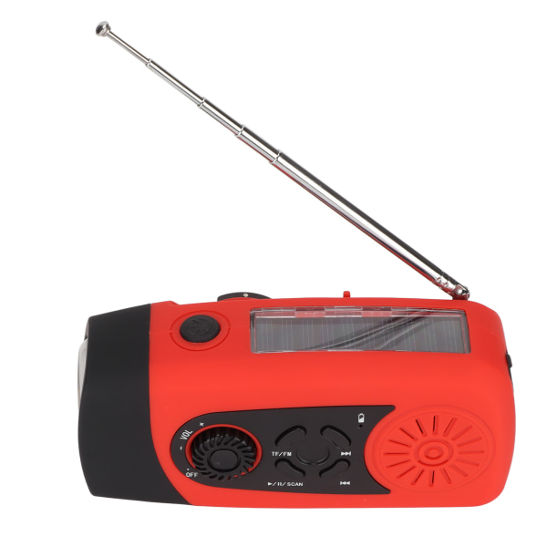 Emergency Hand Crank Radio Bärbar soldriven radio med ficklampa för utomhuscamping Emergency European Model