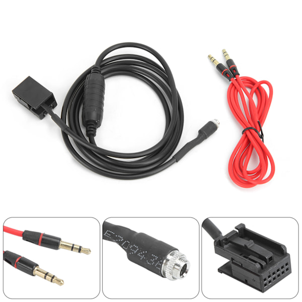 Bil AUX Inngang Adapter Kabel for Z4 E85 X3 E83 X5 E53 E39 E60 E61 E63 E64 Hunn 3.5mm Jack