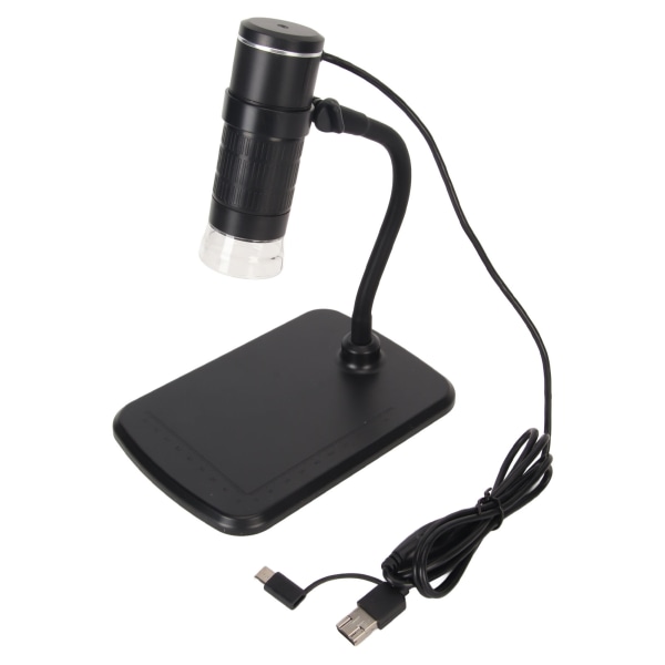 3 i 1 USB digitalt mikroskop med stativ 50 til 1000X 640x480 håndholdt USB HD-inspeksjonskamera for Android for Windows