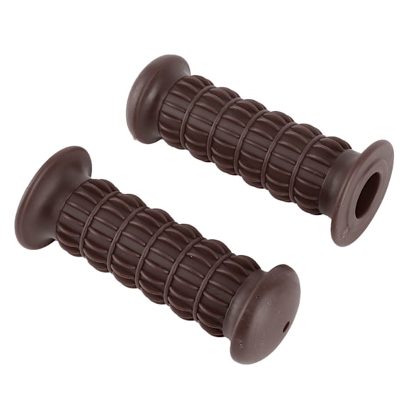 Motorsykkel Gummi Håndgrep Universelle Håndstanggrep Motorsykkelstyre 22‑25mm Mørkebrun