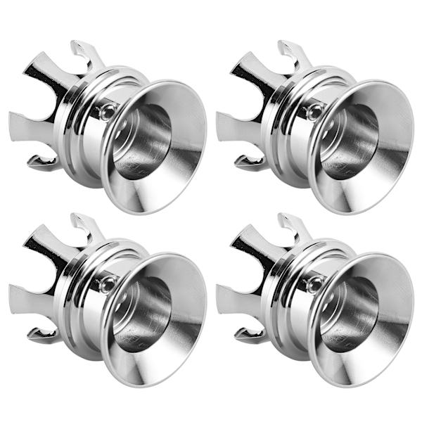 4 stk. motor skruehætte dæksler krone styling passer til XL883/Big Twin 1340 Evo/Twin Cam modeller galvanisering