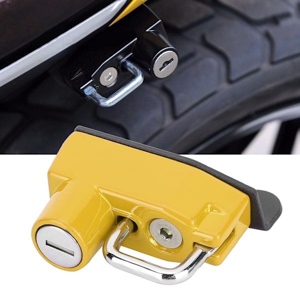 Stöldskydd Hjälmlås Krok Passar Ducati Scrambler 400/800 Modeller 2015+ Motorcykel Modifierad (Gul)