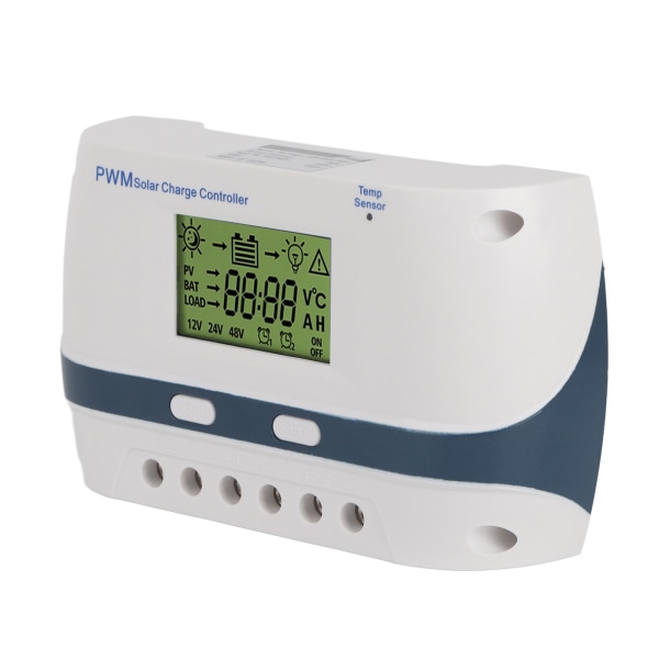 60A 12V 24V 48V vandtæt PWM solcelleladeregulering med justerbare parametre og LCD-skærm