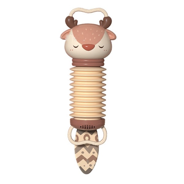 Dragspel Musikaliska Utbildningsleksaker Cartoon Form Barn Lär Utveckling Musikljud Instrument för Resor Familjeresa Hjort