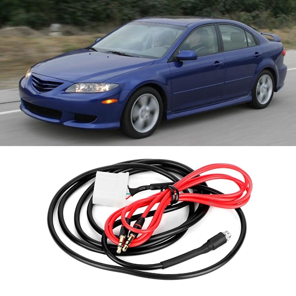 Bilradio AUX-adapterkabel 3,5 mm hun passer til Mazda 3 6 2006 -2013