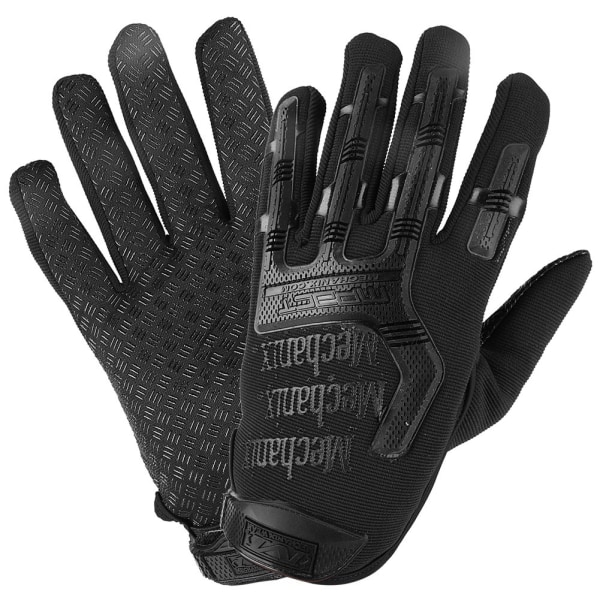 Army Combat Tactics Hansker Herre Full Finger Camouflage Paintball Military Gloves Black XL