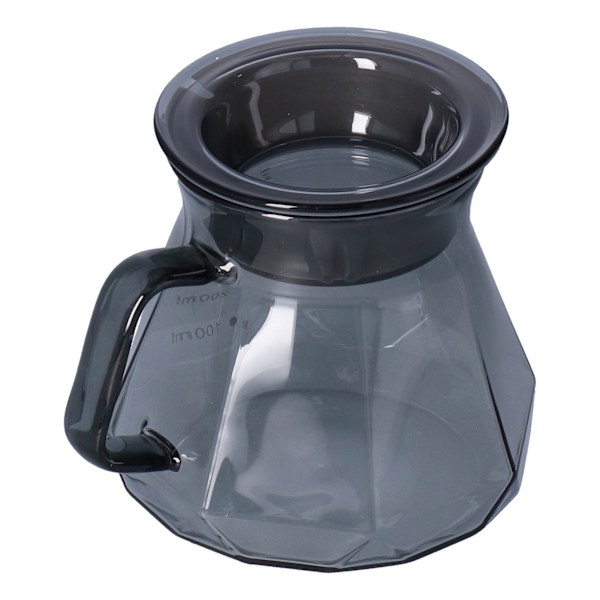 Kaffekedel Varmebestandig Kaffe Deling Pot Transparent Sort Glas Te Kande til Køkken Hjem400ml