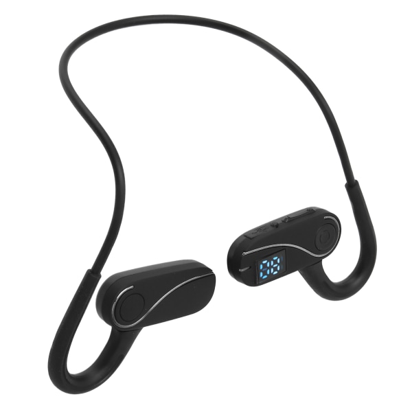 Open Ear Air Conduction -kuulokkeet V5.3 IPX6 Vedenpitävät langattomat stereokuulokkeet digitaalisella näytöllä Sport Blackille