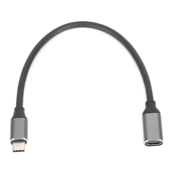 4K HD USB-C Forlængerkabel - 0,25 m ledning han til hun - 3A 60W PD-støtte