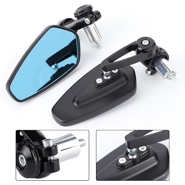 Universal Motorcykel Bakspiegel - 2 stk. 7/8in Anti-Glare Styrende, 180 grader justerbar
