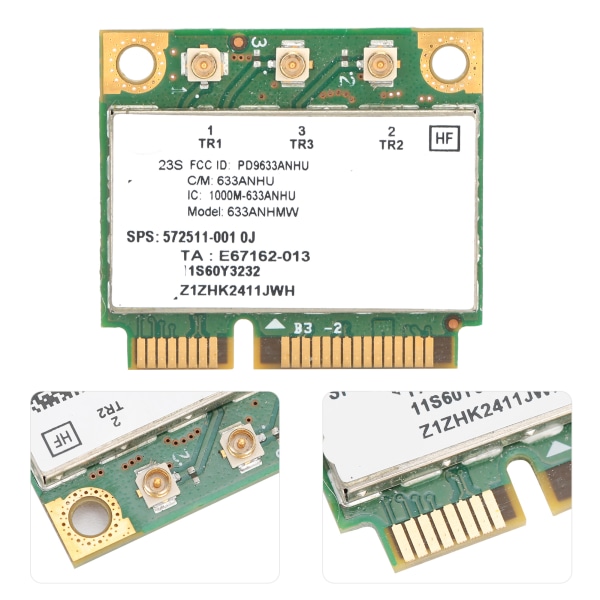 Langaton verkkokortti 450 Mbps Mini PCIE WiFi-kortti 2.4G/5G Lenovo FRU:lle: 60Y3232 6300AGN