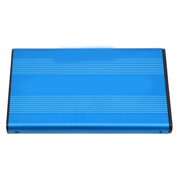 Extern Hårddiskfodral USB 2.0-gränssnitt till SATA 480 Mbps Överföring Aluminiumlegering Material 2,5 tum Extern HDD-fodral Blå