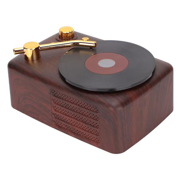 Bluetooth-kaiutin Stereo USB-lataus Retro-levysoittimen muotoilu Mini langaton kaiutin autoon, kannettavaan tietokoneeseen ja matkapuhelimeen